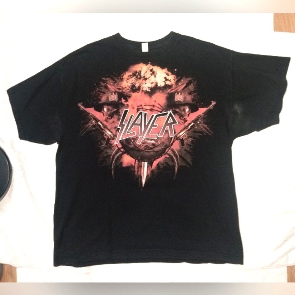 SLAYER Vintage Single Stitch Concert Music Metal 2-sided Graphic Tee T Shirt -XL